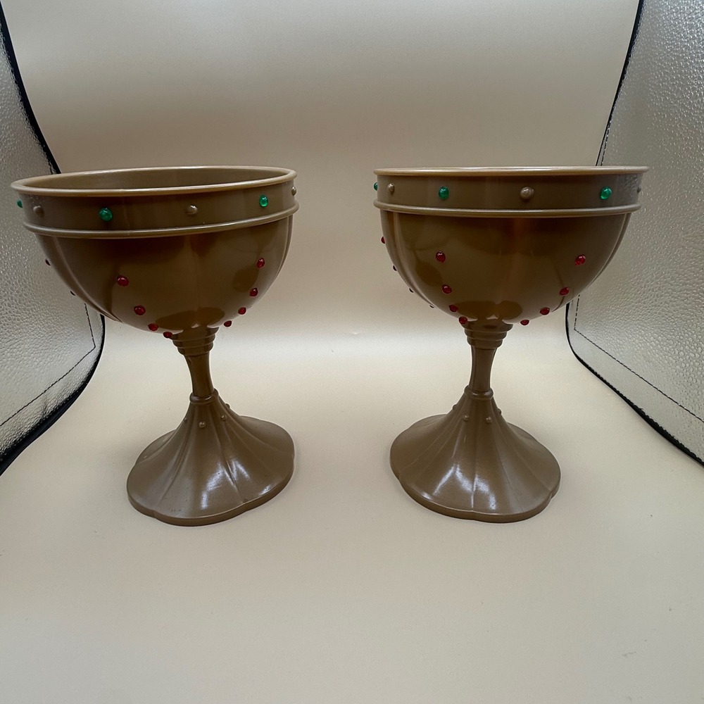 Monty Python Spamalot Chalice Set Adult OS Gold Excellent Wynn Vegas Souvenir